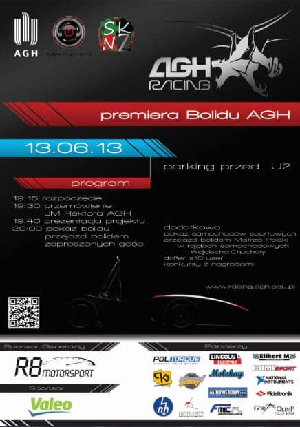 AGH Racing - premiera bolidu