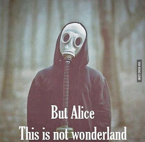 Alicja wonderland maska