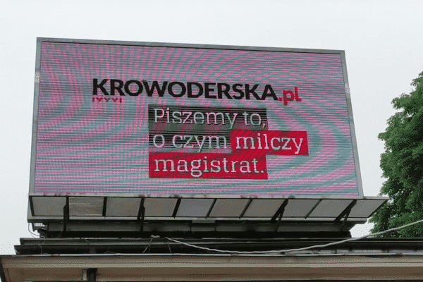 Ulica Montelupich w Krakowie Zakazana Reklama Krowy Krowoderska.pl