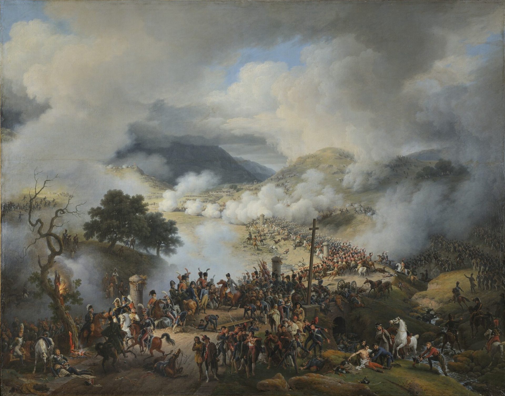 Bitwa pod Somosierrą, mal. Louis-François Lejeune. Źródło: Domena publiczna. Somosierra.