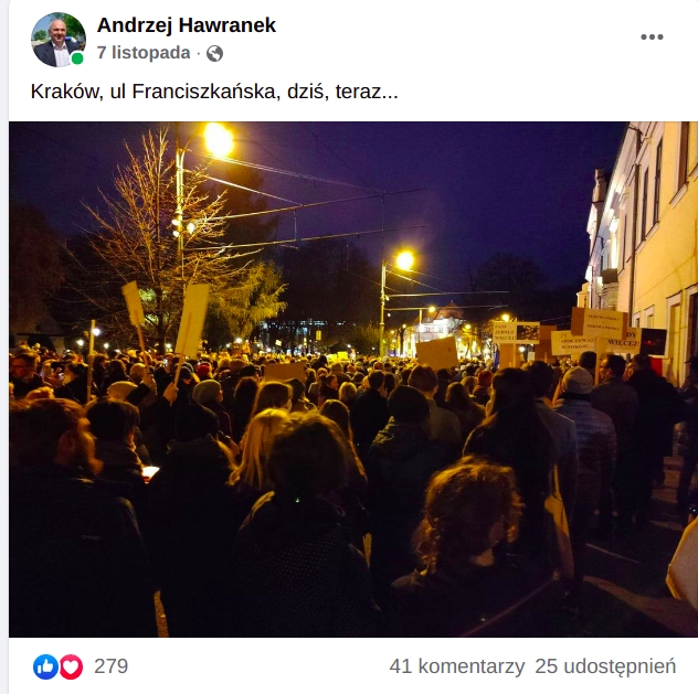 Andrzej Hawranek Strajk Kobiet
