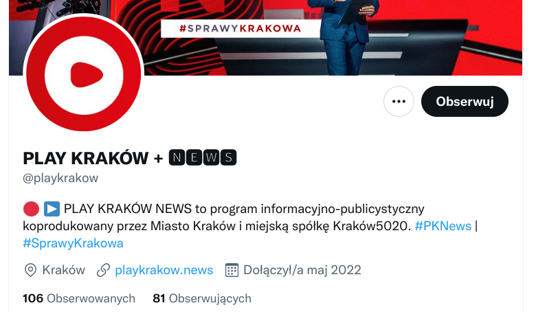 Play Kraków News Twitter
